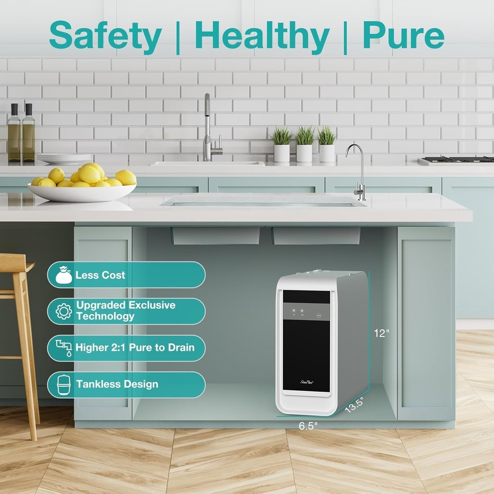 SimPure Q3-600 RO Filter Replacement Cartridge,Only for SimPure 𝐐𝟑-𝟔𝟎𝟎 Reve