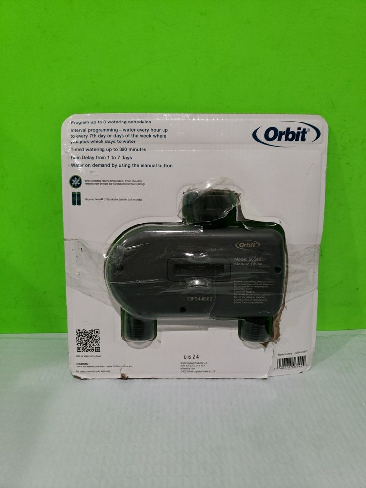 Orbit Advanced Hose Faucet Timer Programmable 2-Outlet Good