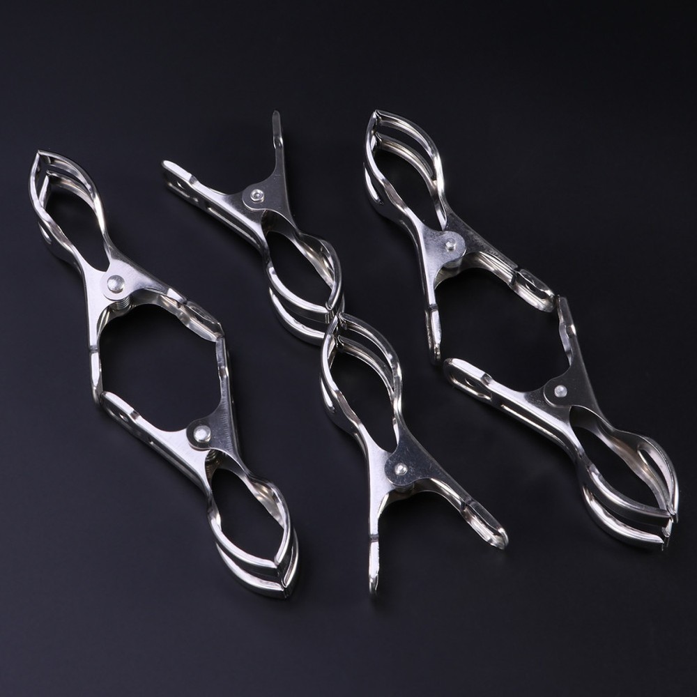 24 Pcs Metal Hanging Clip Clothes Clips for Drying Windproof Rust Resistant