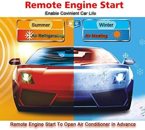 Car Keyless Entry Security Alarm System with Remote Engine Start and Push to....