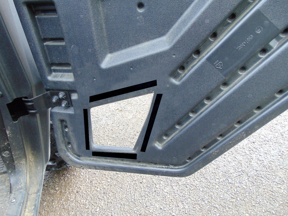 Textron Stampede Lexan Lower Door Inserts