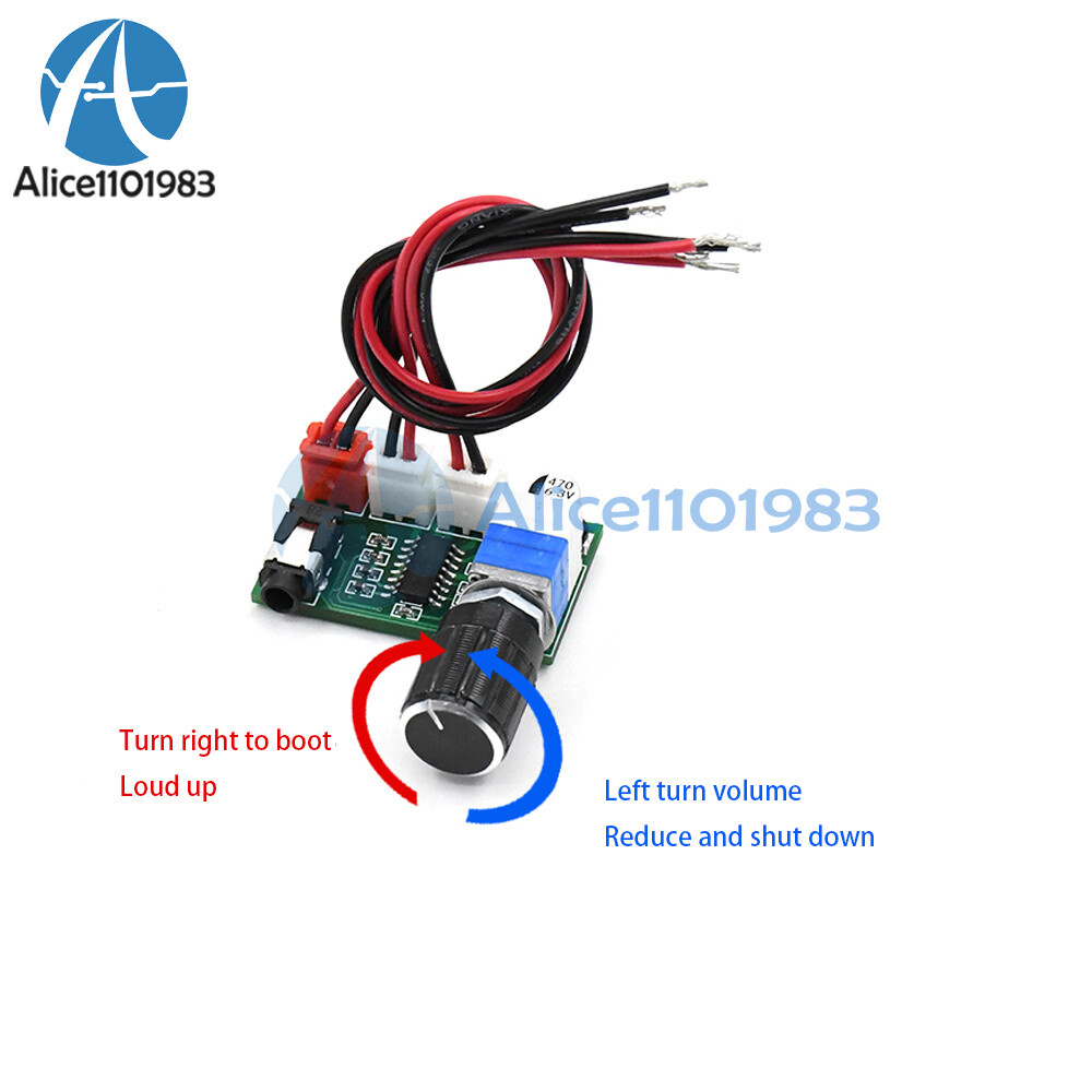 Digital 5V 3W*2 Power Amplifier Board PAM8403 With Volume Knob AUX input USB