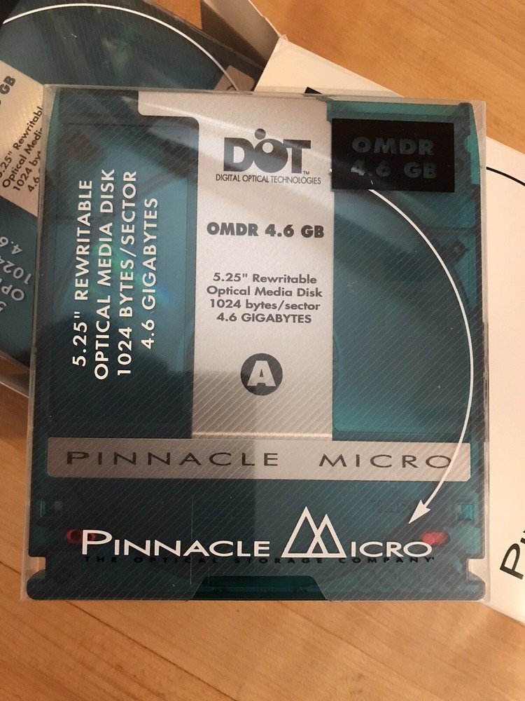 NEW DOT Pinnacle Micro MO Media 4.6GB 1024byte/sector Rewritable