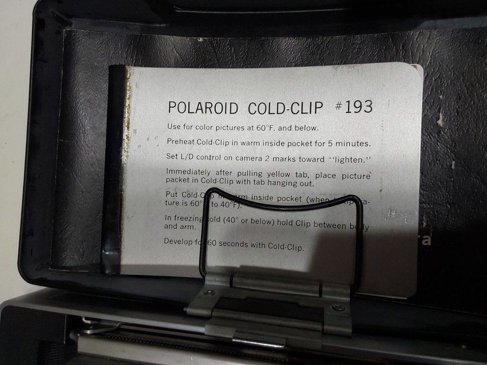 Vintage Polaroid Cold Clip. Not Tested.