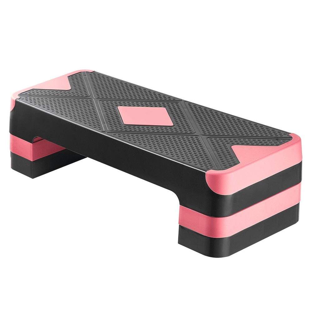 Aerobic Step Platform 4 Adjustable Risers Workout Stepper