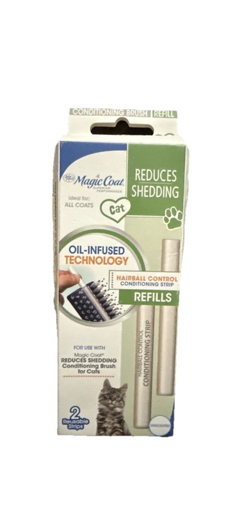 Magic Coat Shedding Reducer Refill Strip, Oil Infused Technology 2 Pack