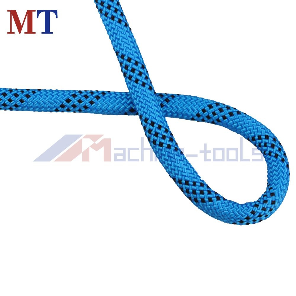 Strong Pulling Rope Braided Polyester Rope 3/8" × 100' 3520Lbs (Blue,Black)