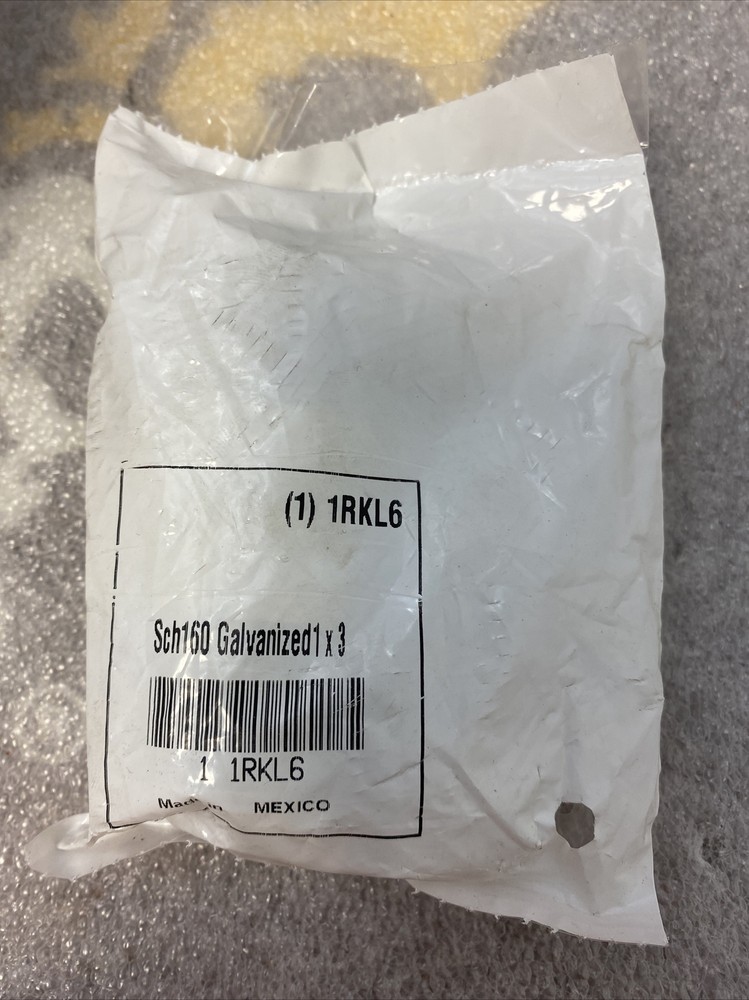 1" x 3" Threaded Galvanized Schedule 160 Seamless Nipple
