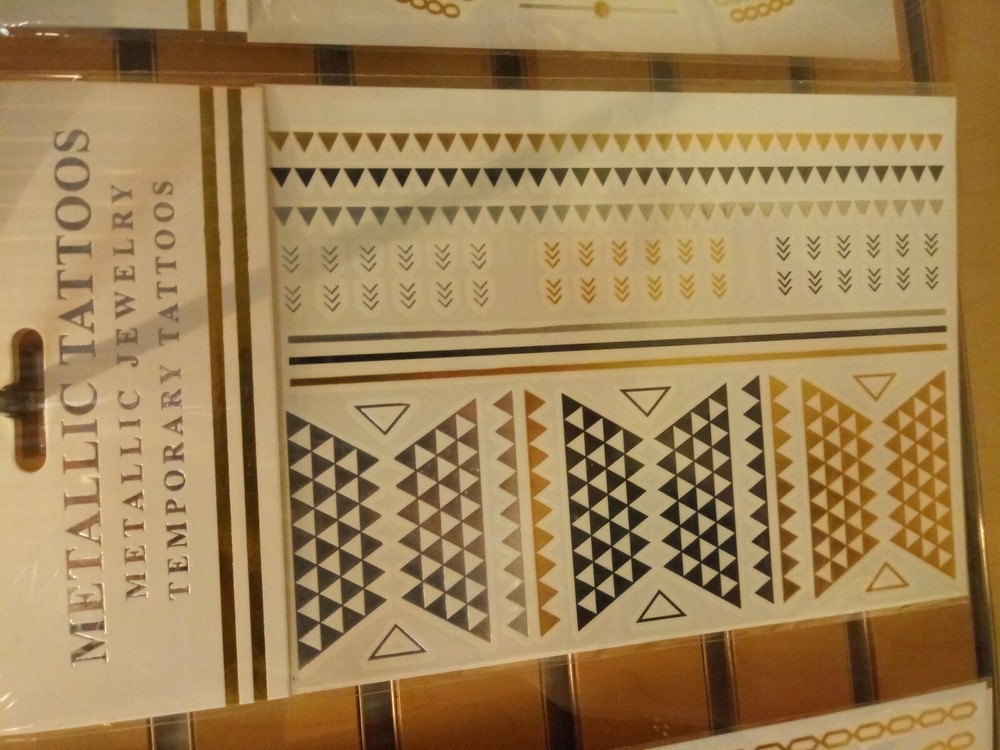 Metallic temporary Tattoos *32 Sheets*