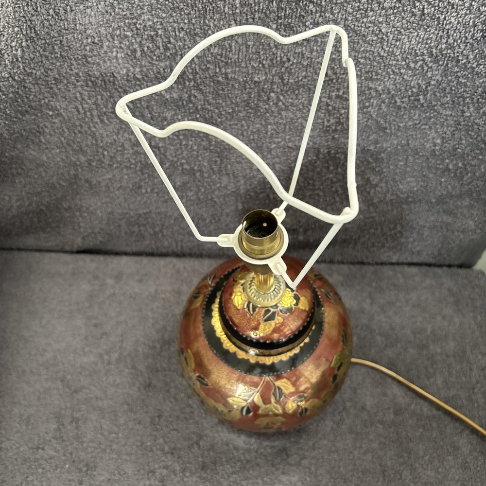 Lovely Gregory’s Table Lamp In Ceramic Floral Design - Working