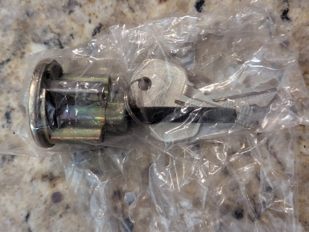 MFS Supply Polished Brass Deadbolt Back Set Latch 2 Keys