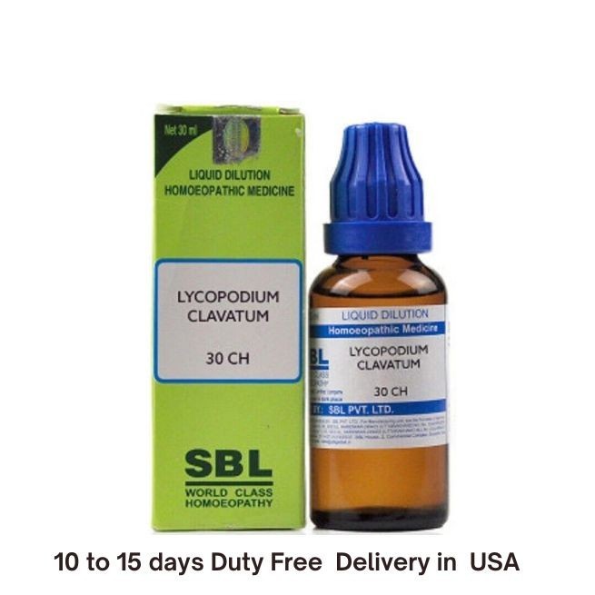 SBL Lycopodium Clavatum Dilution 30 CH 30ML Fast Shipping