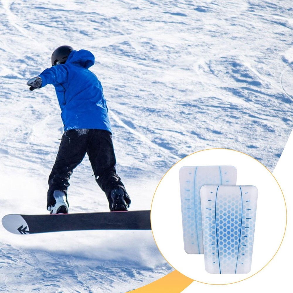 1 Pair Skiing Shin Guard Pad Comfortable Durability Snowboarding Accessories