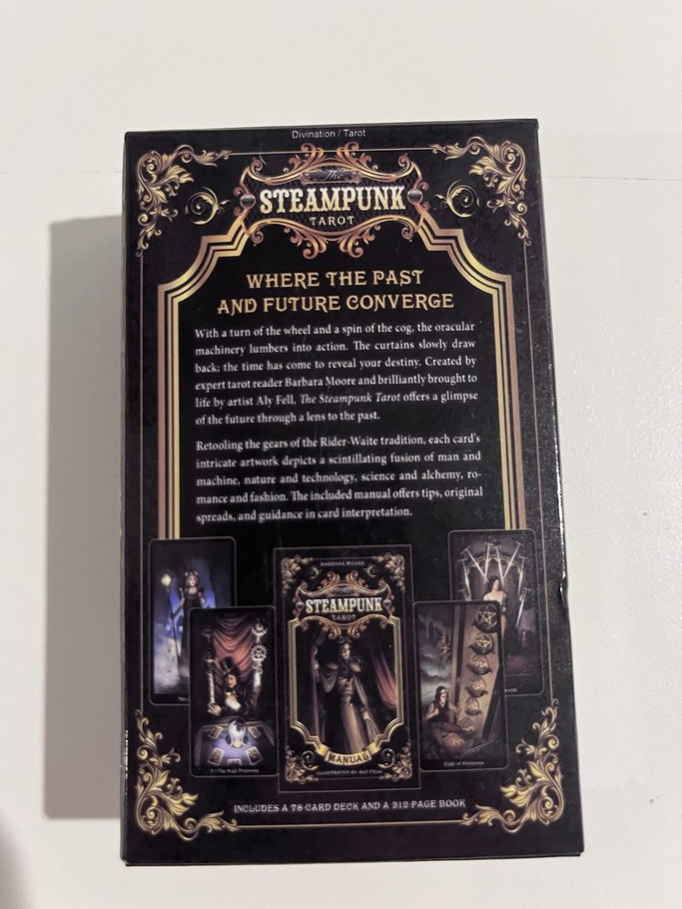 Steampunk Tarot Deck 78 Cards Divination Prophet Cards.