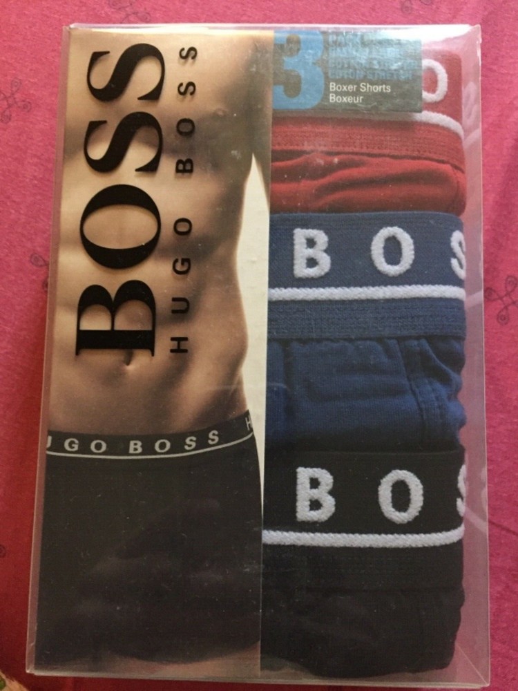 Hugo Boss Men Underwear Boxer Black/ multicolor 3 pieces pack XL