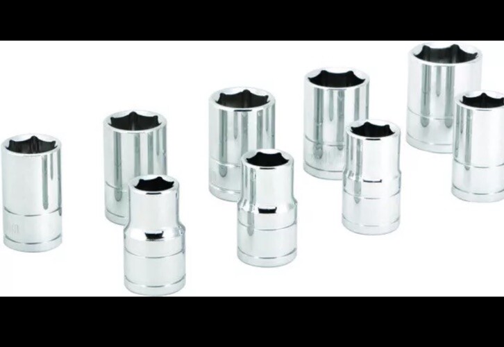 Performance Tool 1/2" DR Metric Socket Set - 9-Piece W32202