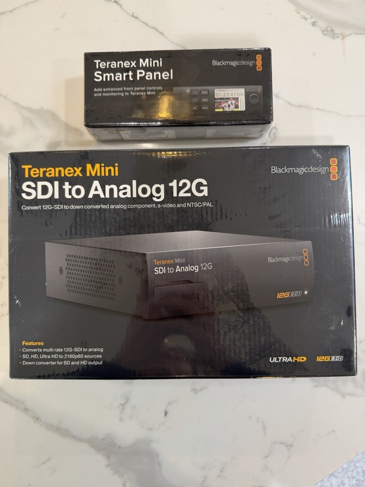 Blackmagic Teranex Mini 12G + Teranex Mini Smart Panel – New