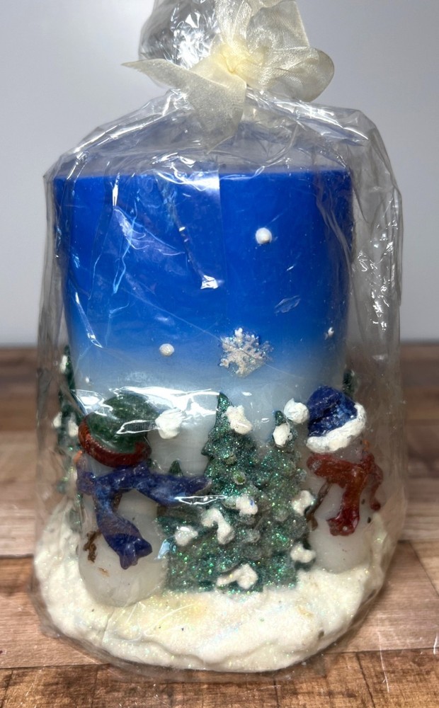 Snowman & Tree Winter Candle Décor