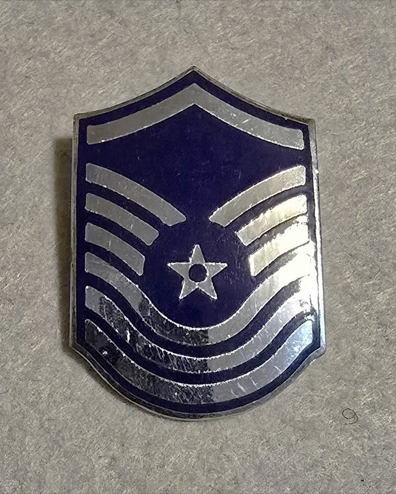 Single Obsolete Air Force Senior Master Sergeant Metal Rank  - Pinback