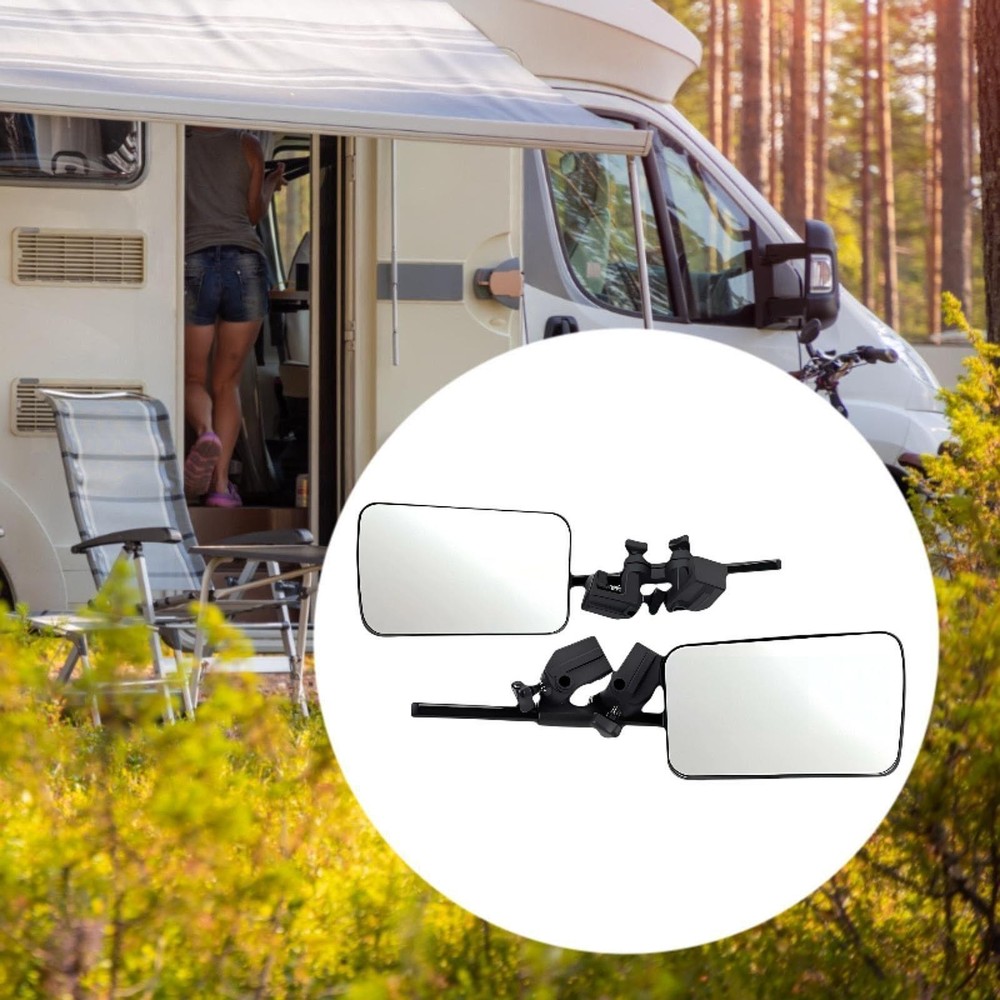 2Pcs Clip on Side Extension Mirrors Caravan Towing Mirrors for Caravan