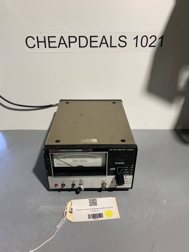 Ballantine 3056A AC Voltmeter Amplifier Lc7685-22