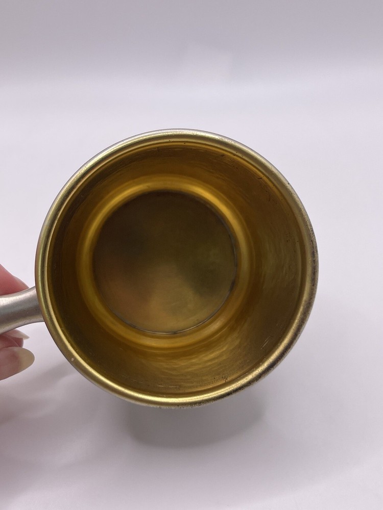 Vintage Antique Silverplate Hand Hammered Small Cup