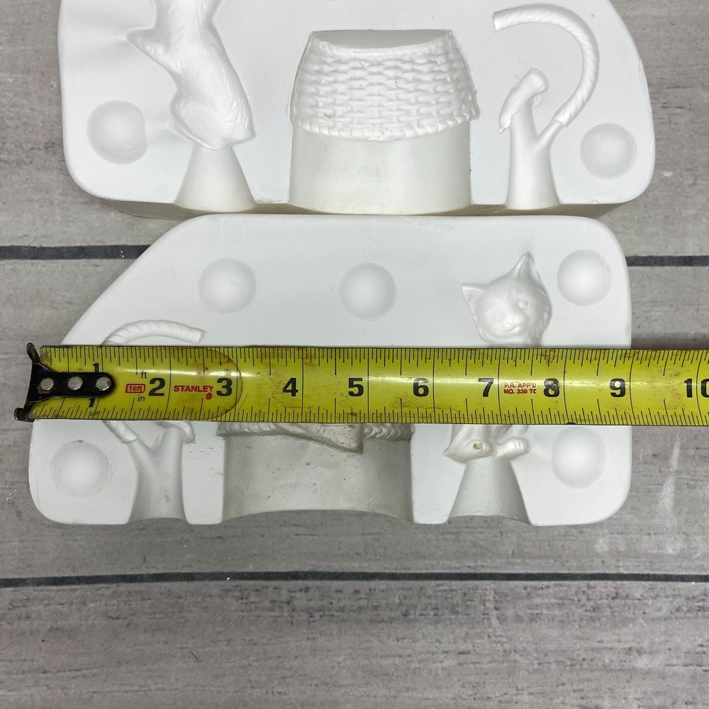 Longview Ceramic Casting Mold Kitty and Basket # MG-88