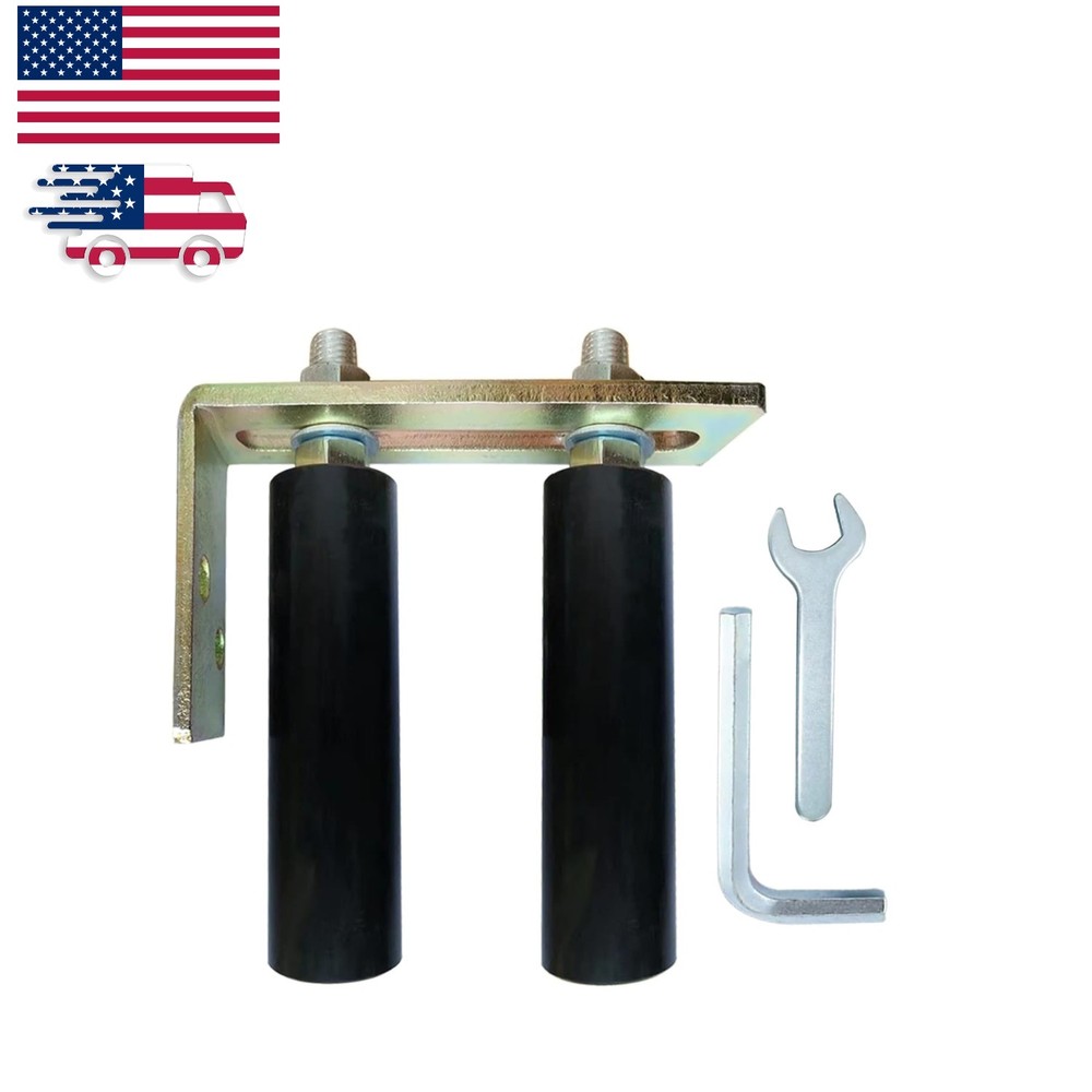 Universal 6" Heavy-Duty Slide Gate Roller with Adjustable Nylon Dual Rollers