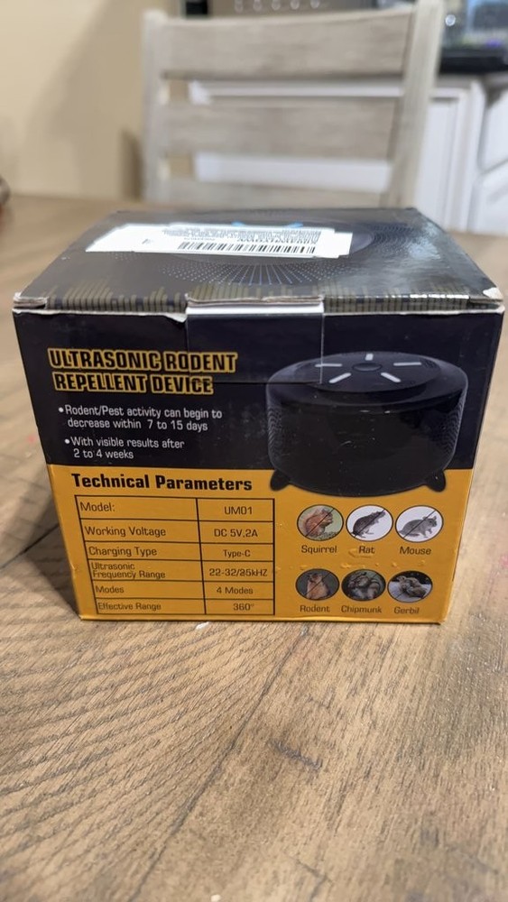 Ultrasonic Rodent Repellent Device