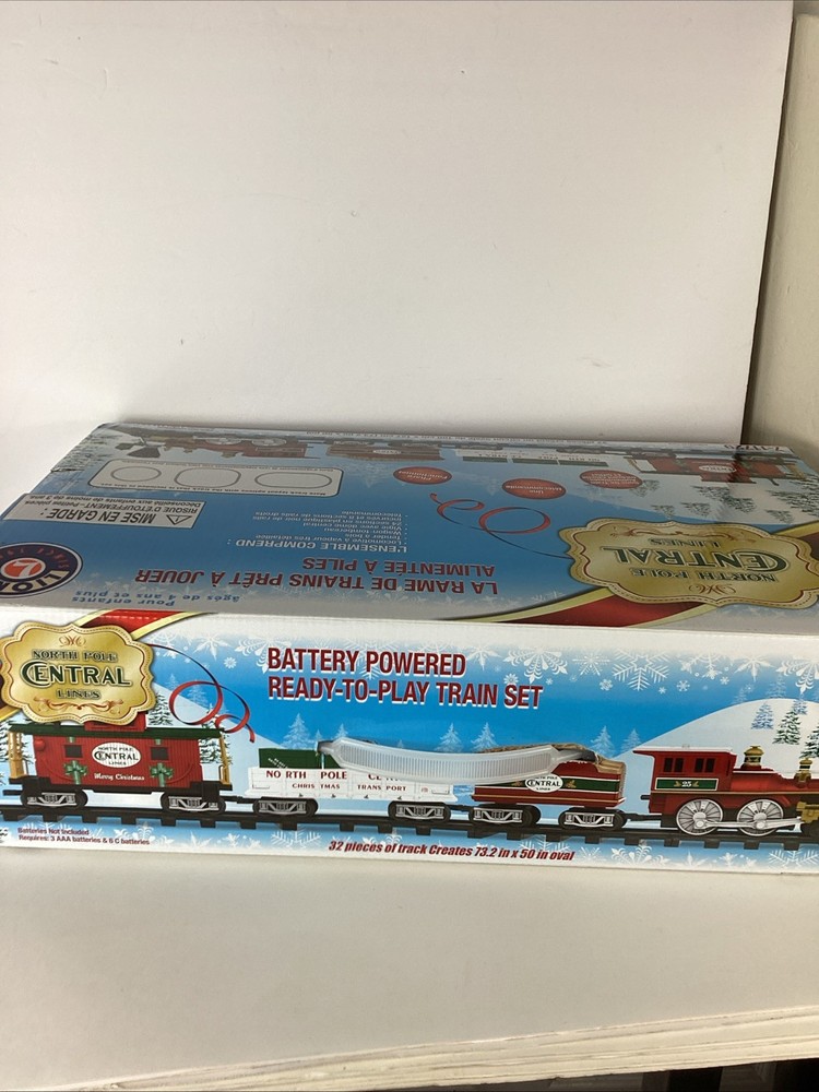 Lionel #7-11729 North Pole Central Lines Battery Powered Train Set