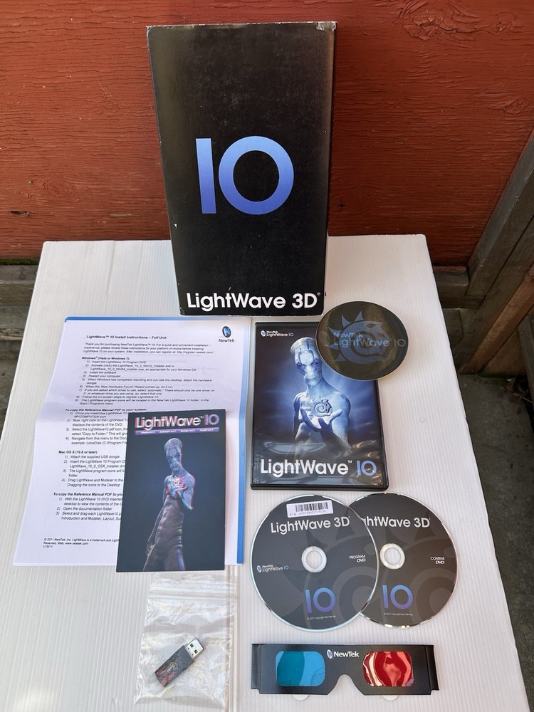 NewTek LightWave 3D 10 Model Animate Render 2011 - Full Educational W/ Serial #