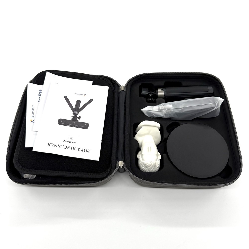 Revopoint POP 2 Premium 3D Scanner 0.05mm Precision, Turntable, & Stabilizer