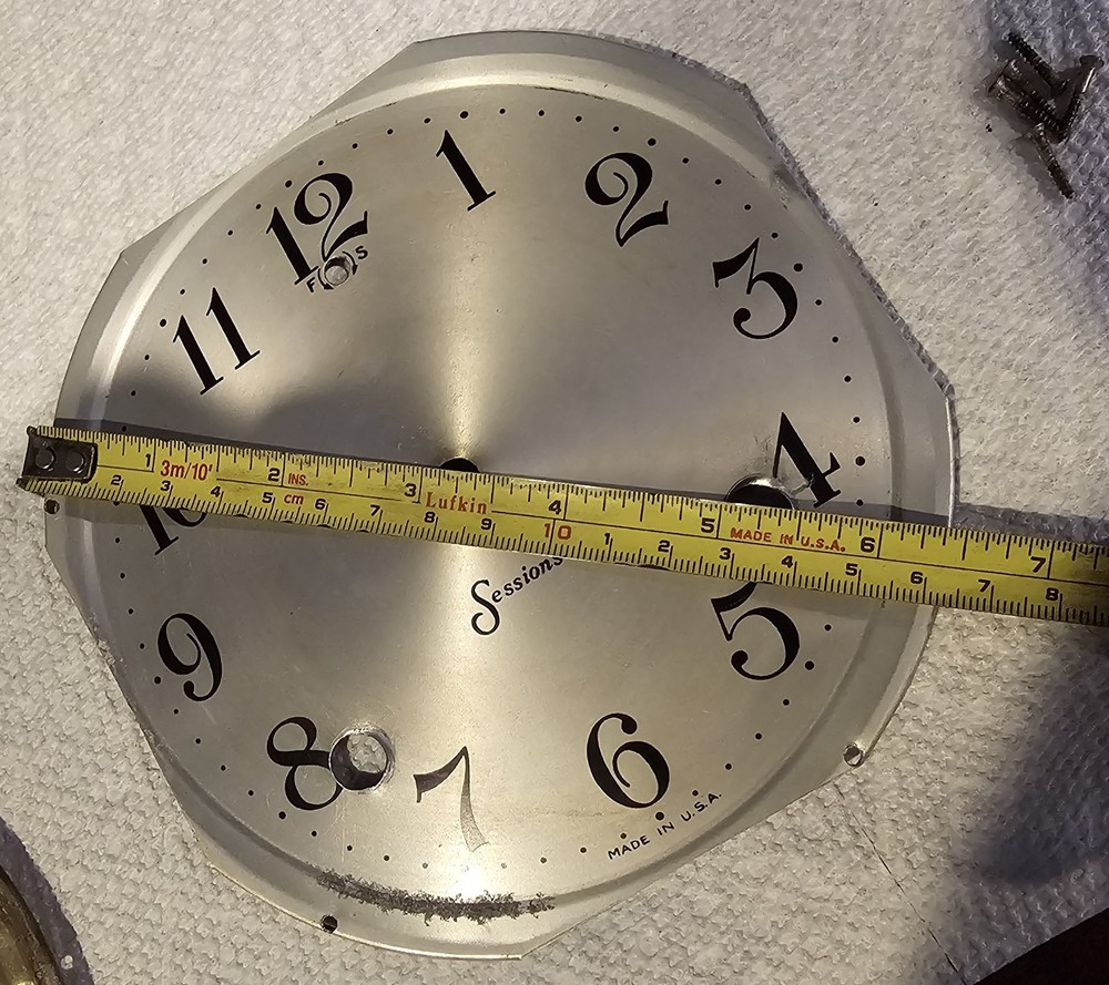 Sessions Mantel Clock Face Dial Assembly + Glass