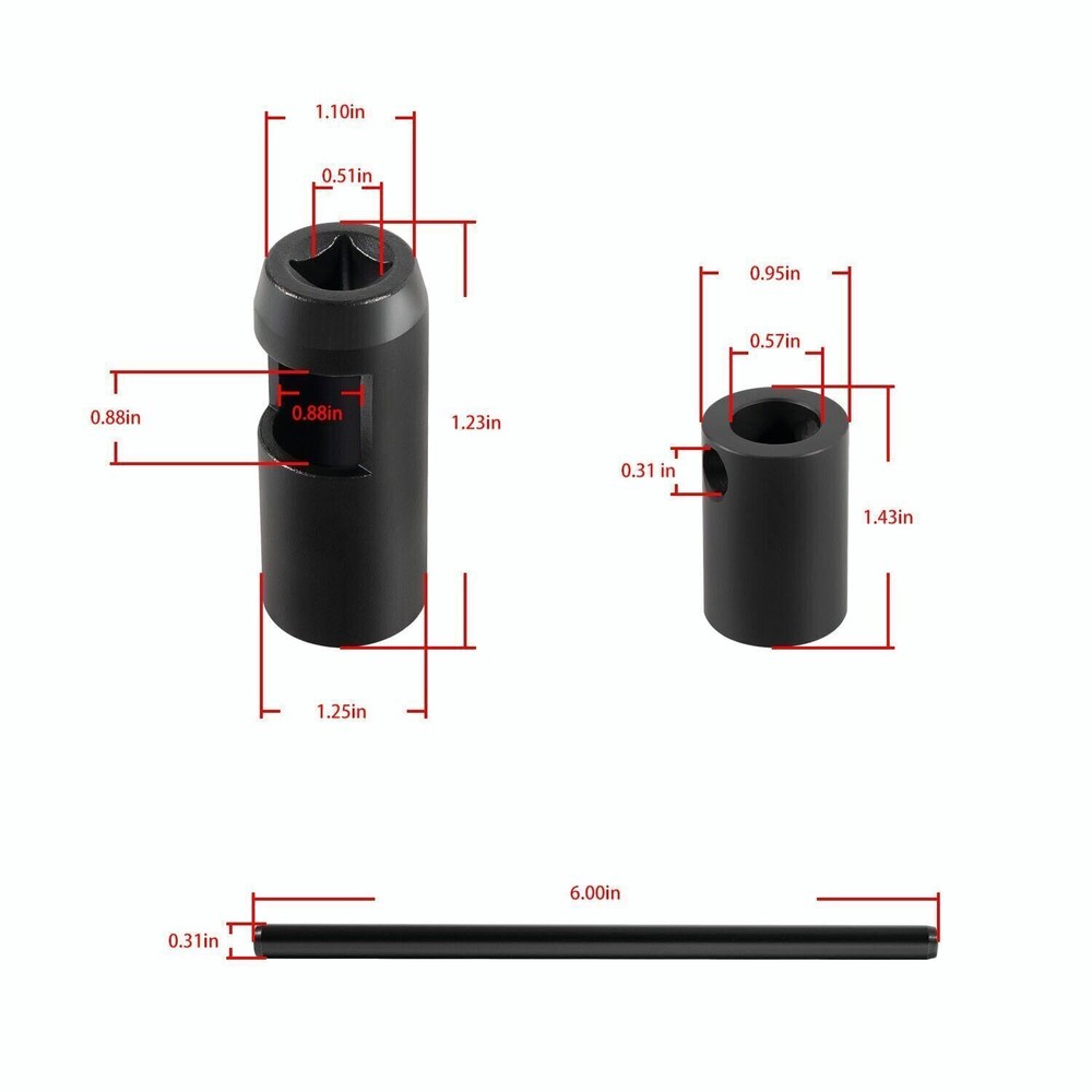 JDE92 21mm Injector Socket Tool 7458 Injector Nozzle Socket Fits For John Deere