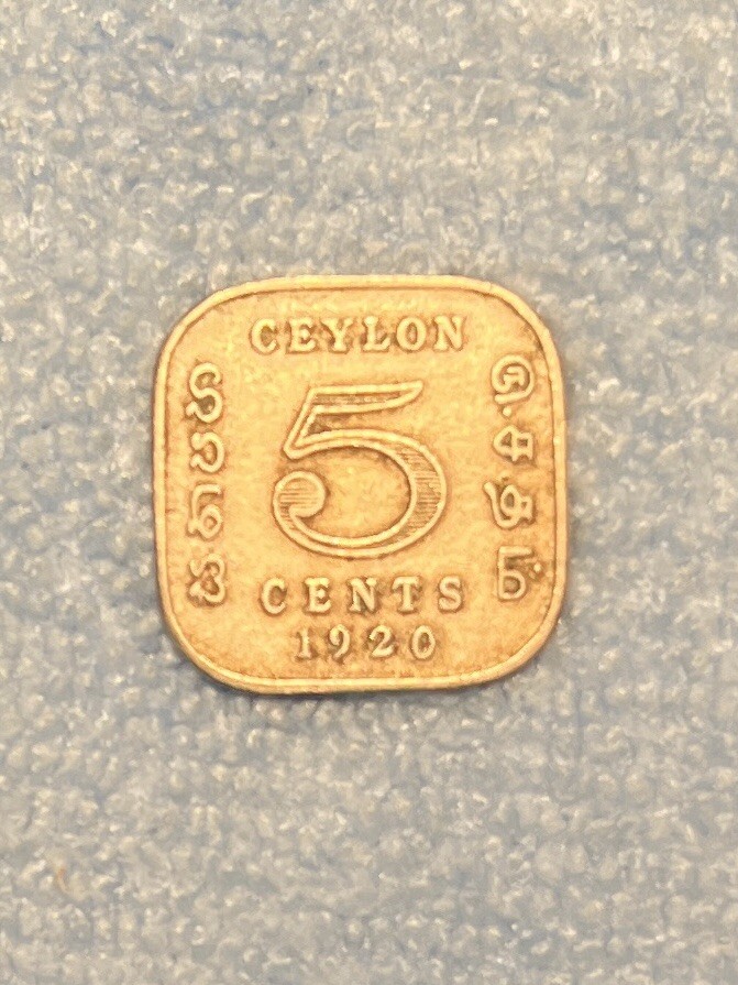 Ceylon - 5 Cents 1920