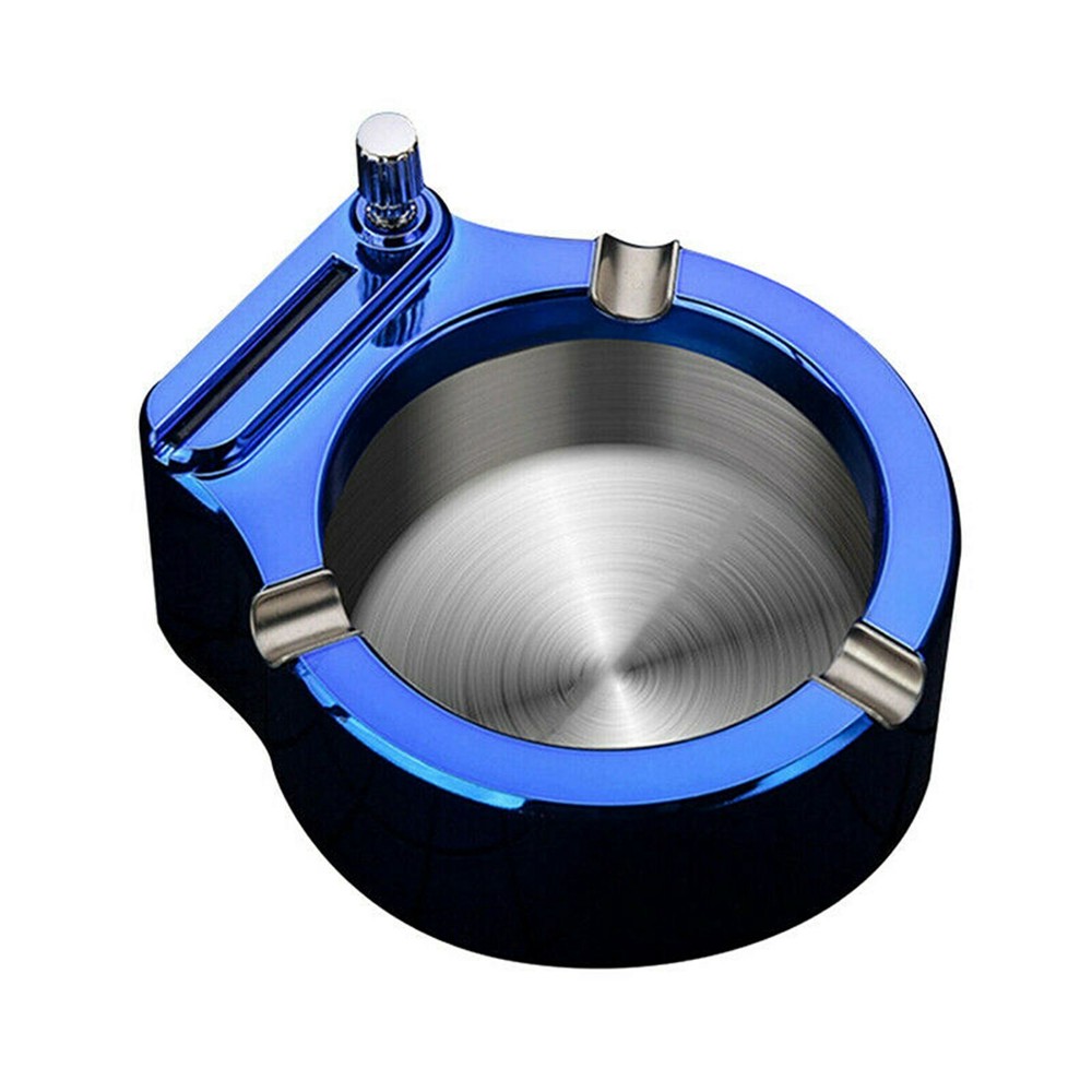 Multi function Metal Ten Thousand Match Lighter Ashtray Tray Home Decor