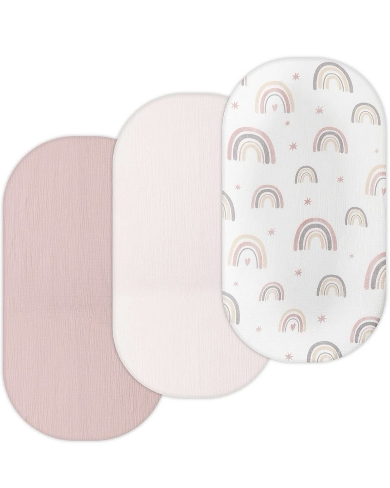 TansyPanda 3 Piece Bassinet Sheets