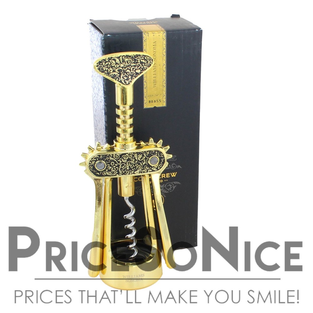 Williams Sonoma Heritage Winged Corkscrew, Gold MSRP $60
