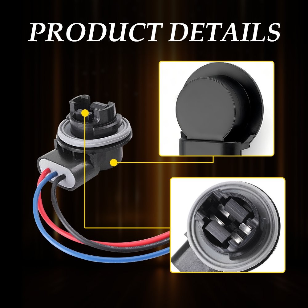 4X Universal Female Wire S Socket Pigtail 3157 Turn Harness Front Signal Park