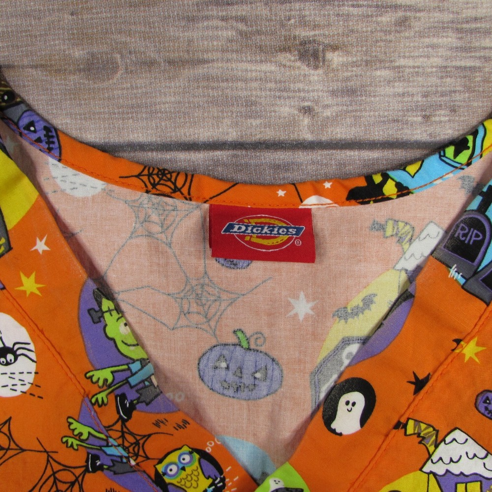 Dickies Cute Halloween Medium Scrub Top