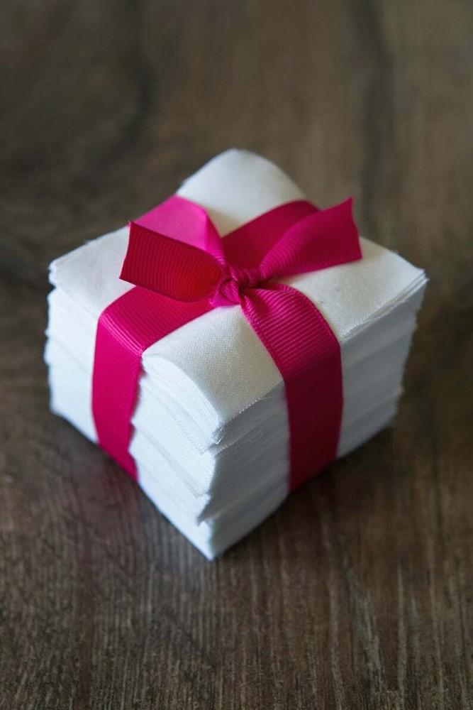 200 piece Pure WHITE Solid precut mini charm pack 2.5" squares quilt