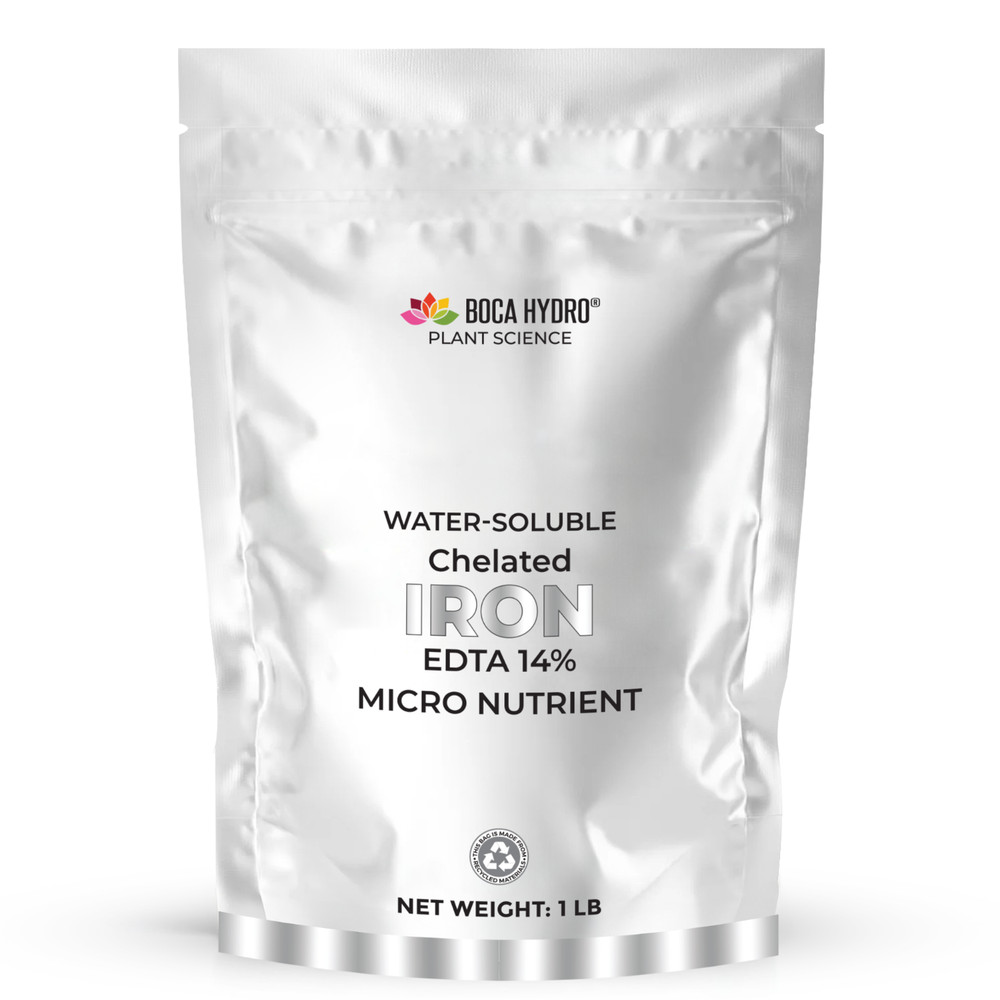 Boca Hydro Chelated Iron 14% EDTA Water Soluble Nutrient Fertilizer