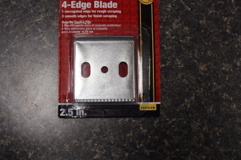 NEW 16065-A 4 EDGE SCRAPER BLADE 2.5" NEW