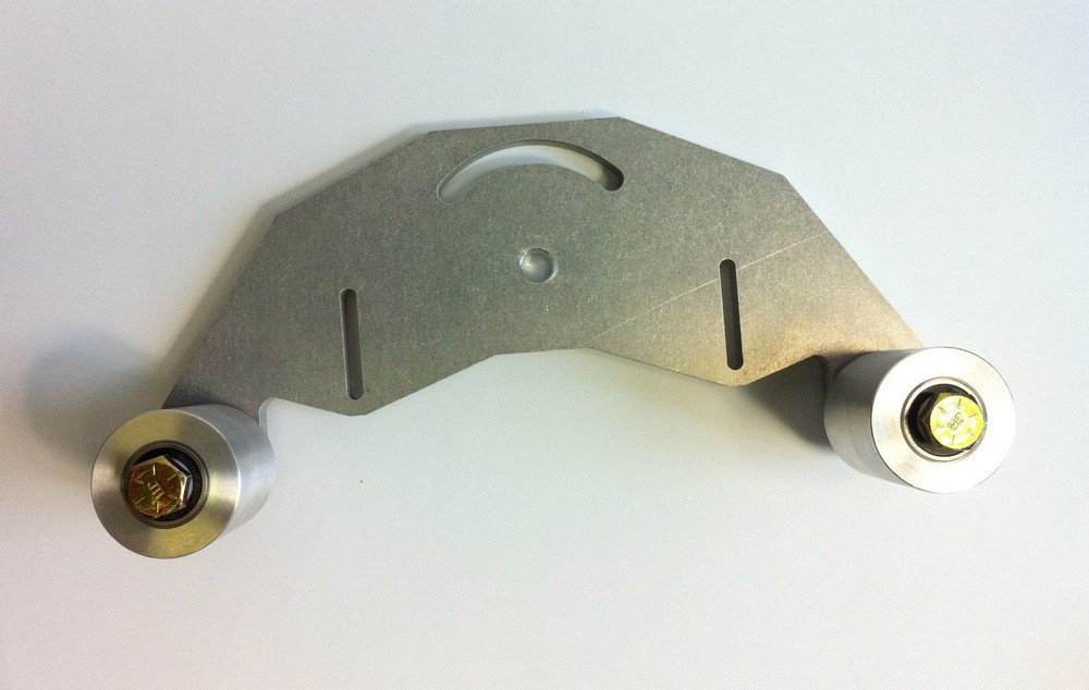 Belt Grinder D-backing plate for 2x72" knife making grinder with wheels