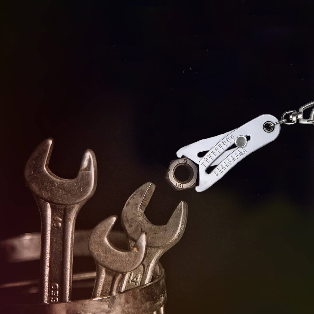 Portable Precise Thread Size Checker Keychain Bolt Size Checker Keychain Manual