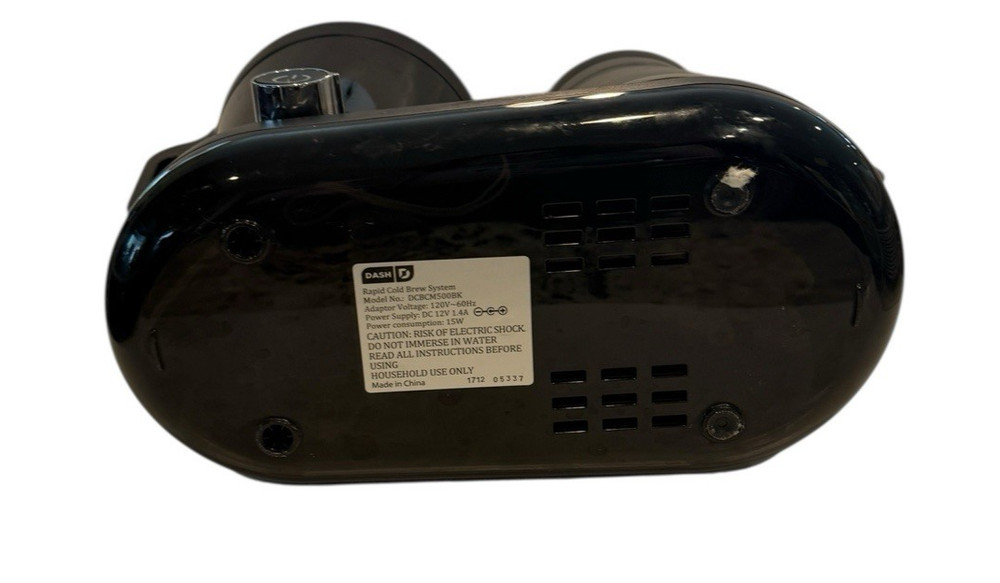 Dash Rapid Cold Brew System Coffee Maker Black 5 Minute 50oz DCBCM500BK