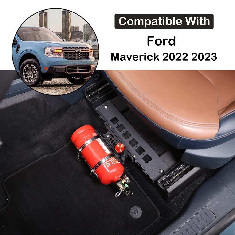 Under Seat Quick Release Roll Bar Fire Extinguisher Mount Bracket with Ford M...