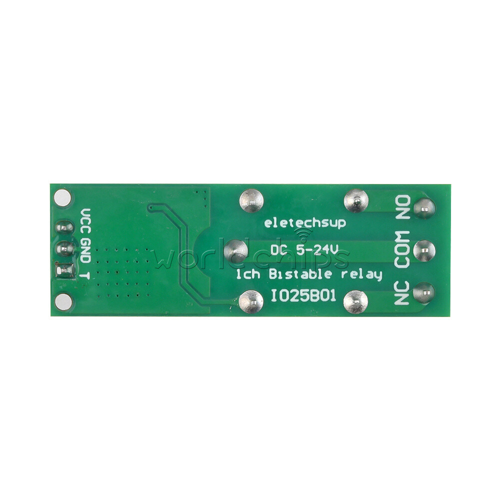 6-24V Flip-Flop Latch Relay Module Bistable Self-locking Low Pulse Trigger Board