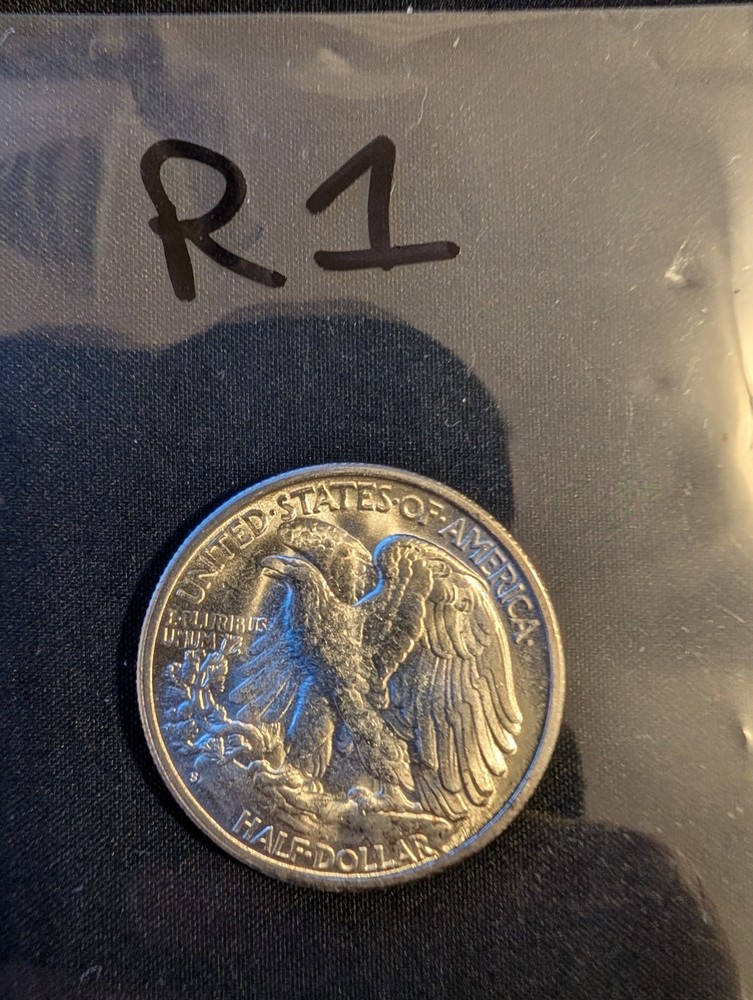 1945 S 50C Walking Liberty Half Dollar