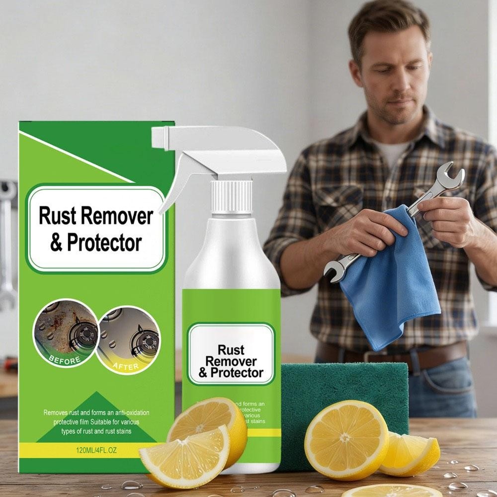 Rust Remover Spray Instant Metal Derusting Agent & Protector 120ml